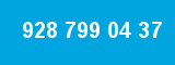 928 799 04 37 928 799 04 37
